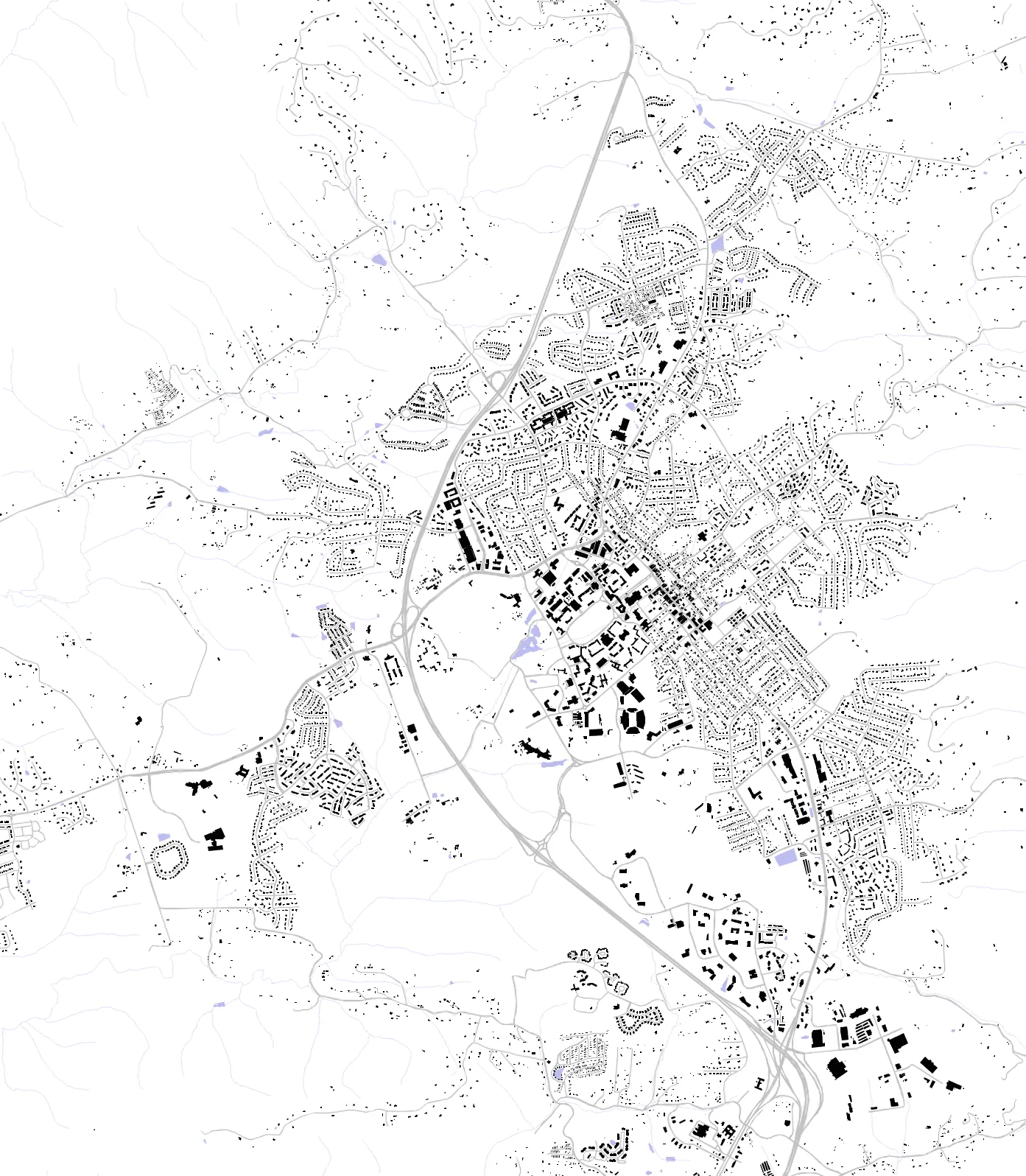 Blacksburg figure ground plan