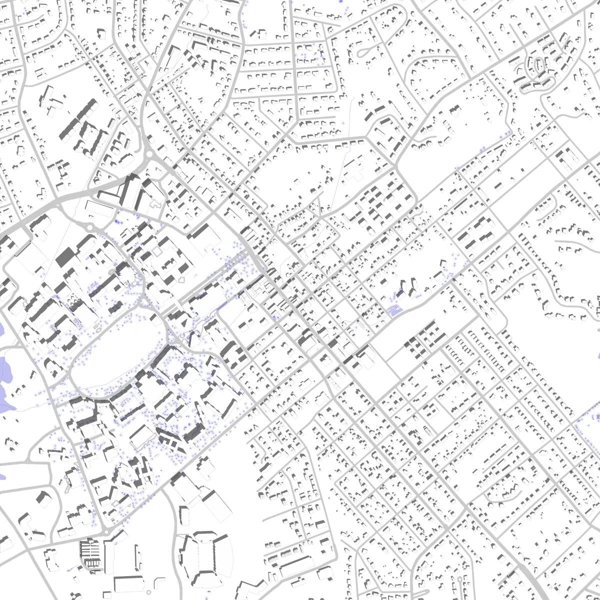 Blacksburg site plan (2.5 km)