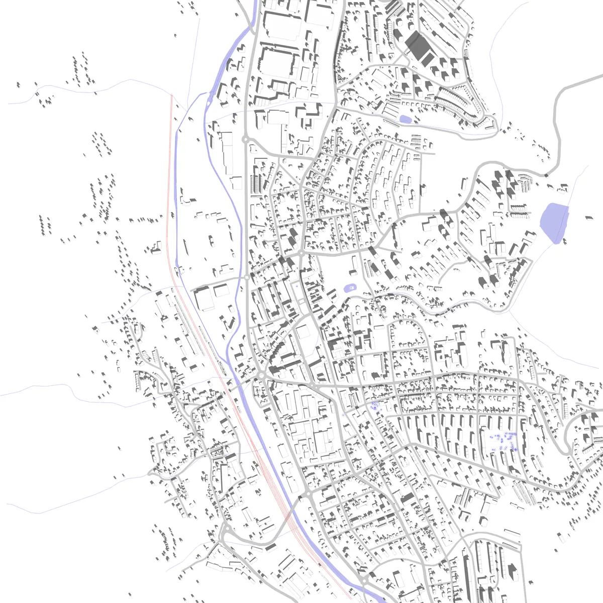 Blansko Lageplan (2,5 km)