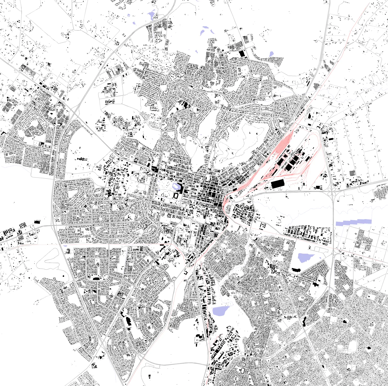 Bloemfontein figure ground plan