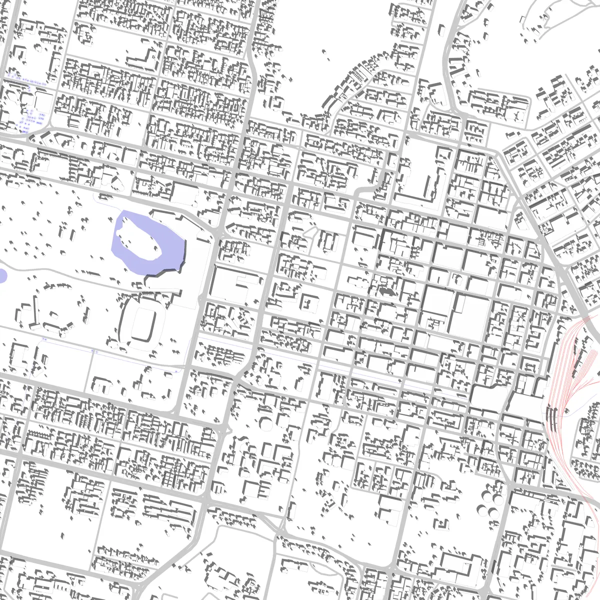Bloemfontein site plan (2.5 km)
