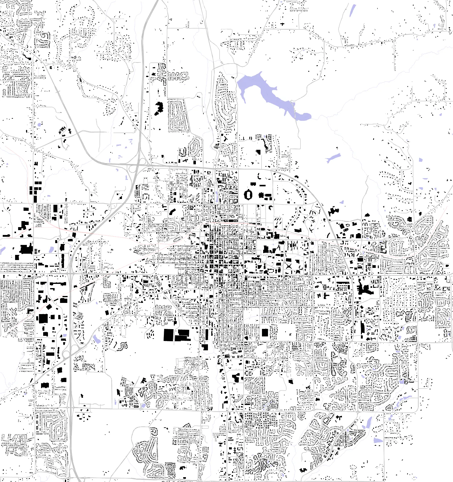 Bloomington figure ground plan