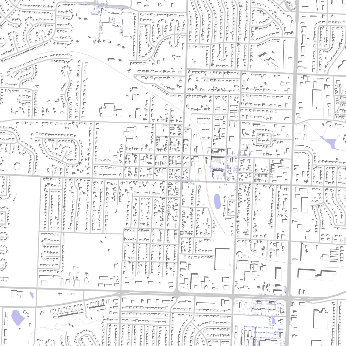 Blue Springs site plan (2.5 km)