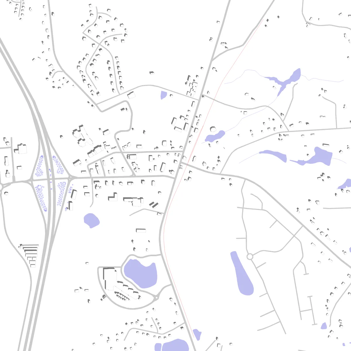 Blythewood Lageplan (2,5 km)