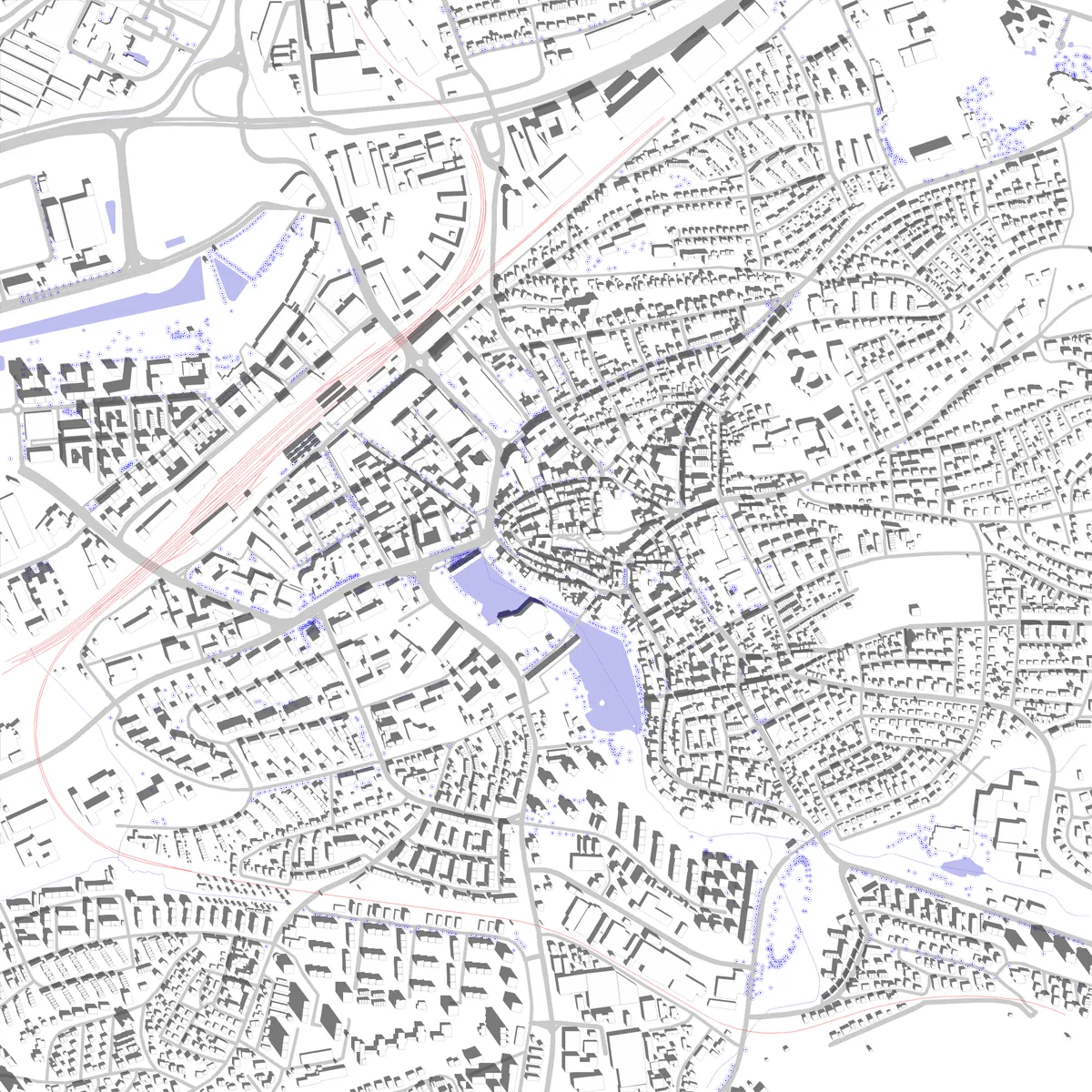 Böblingen Lageplan (2,5 km)