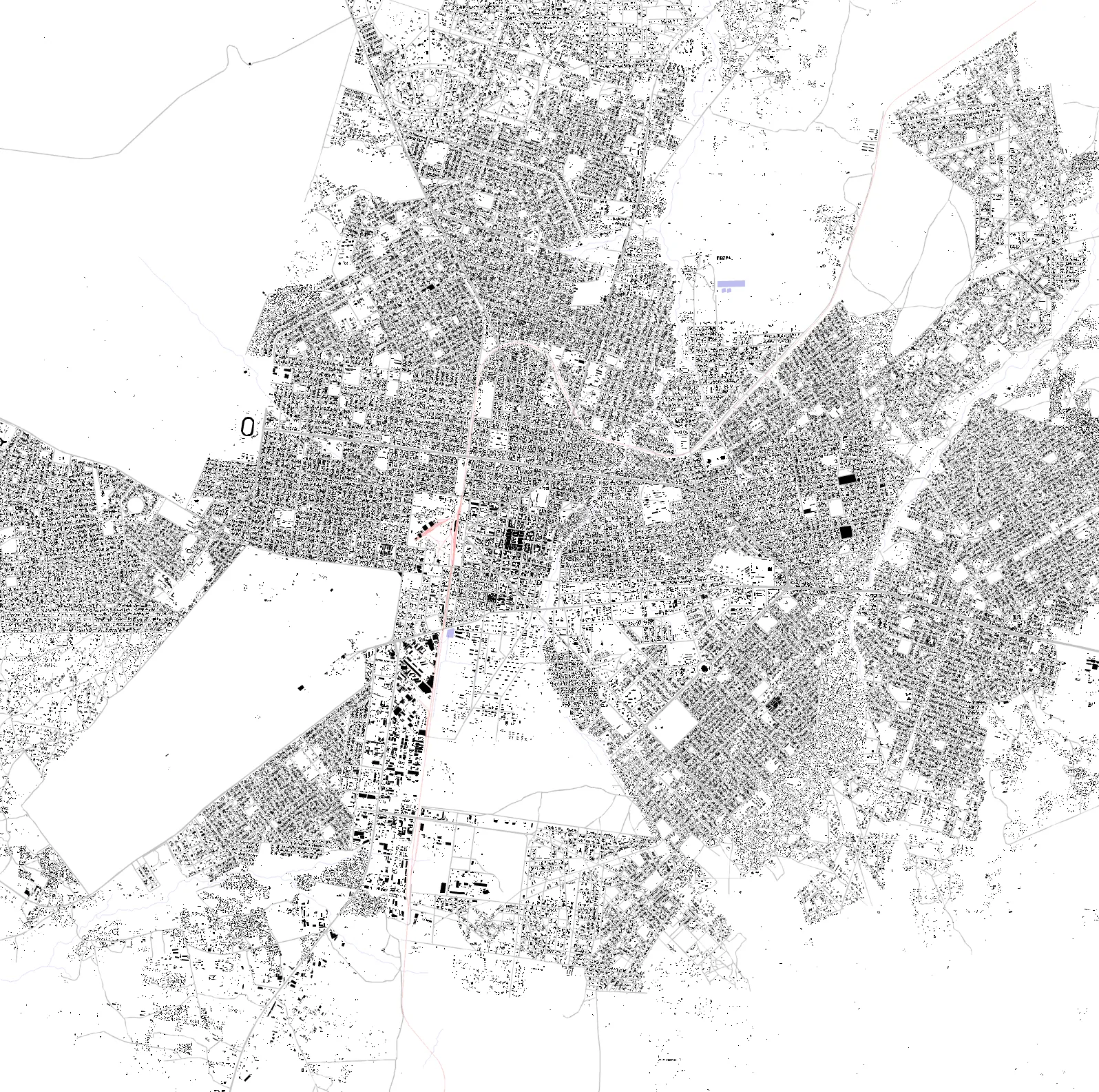 Bobo-Dioulasso figure ground plan
