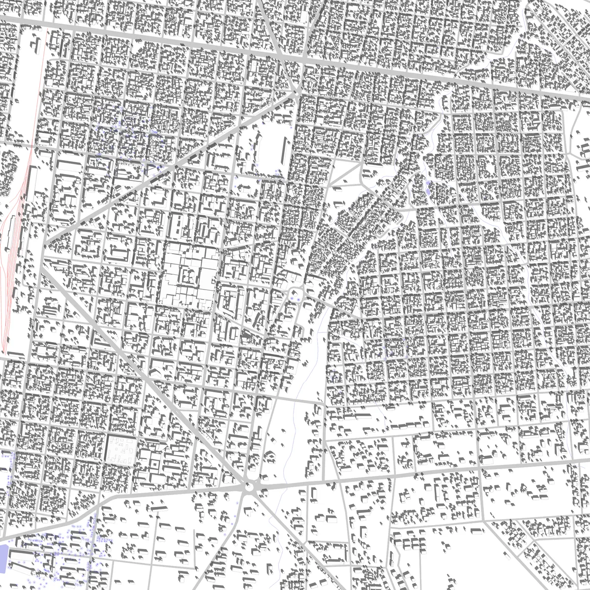 Bobo-Dioulasso site plan (2.5 km)