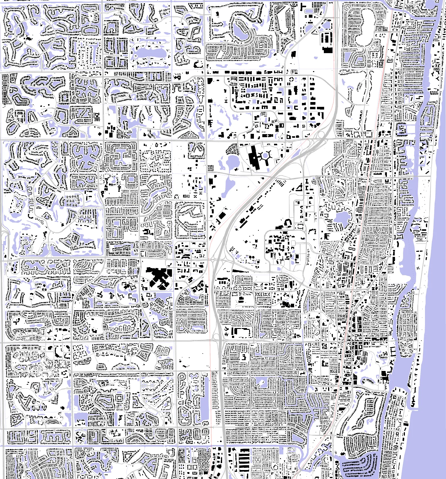 Boca Raton Schwarzplan