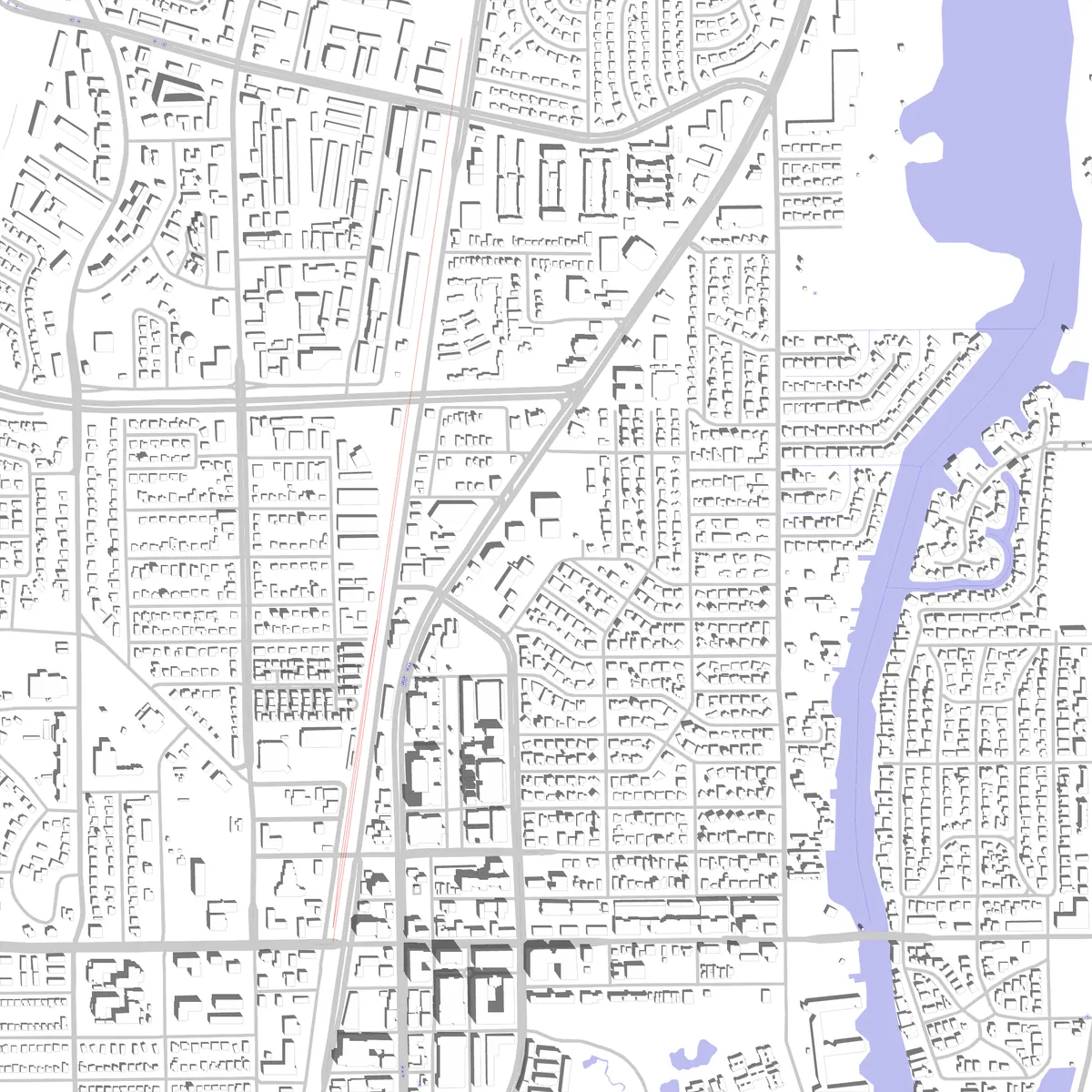 Boca Raton Lageplan (2,5 km)