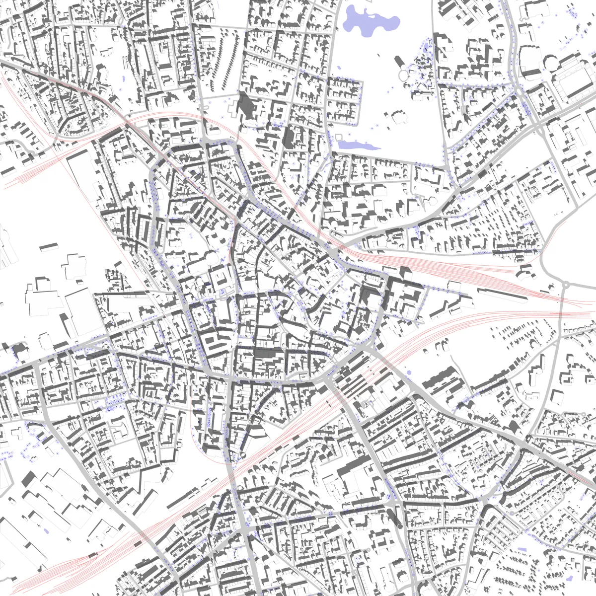 Bochum Lageplan (2,5 km)