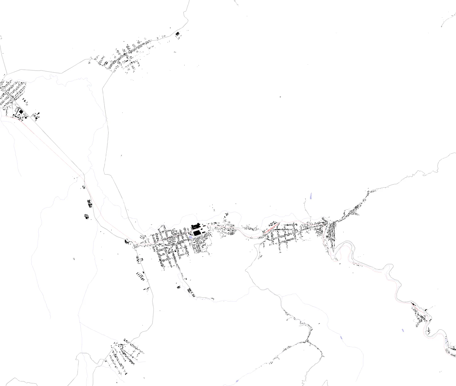 Bocșa figure ground plan