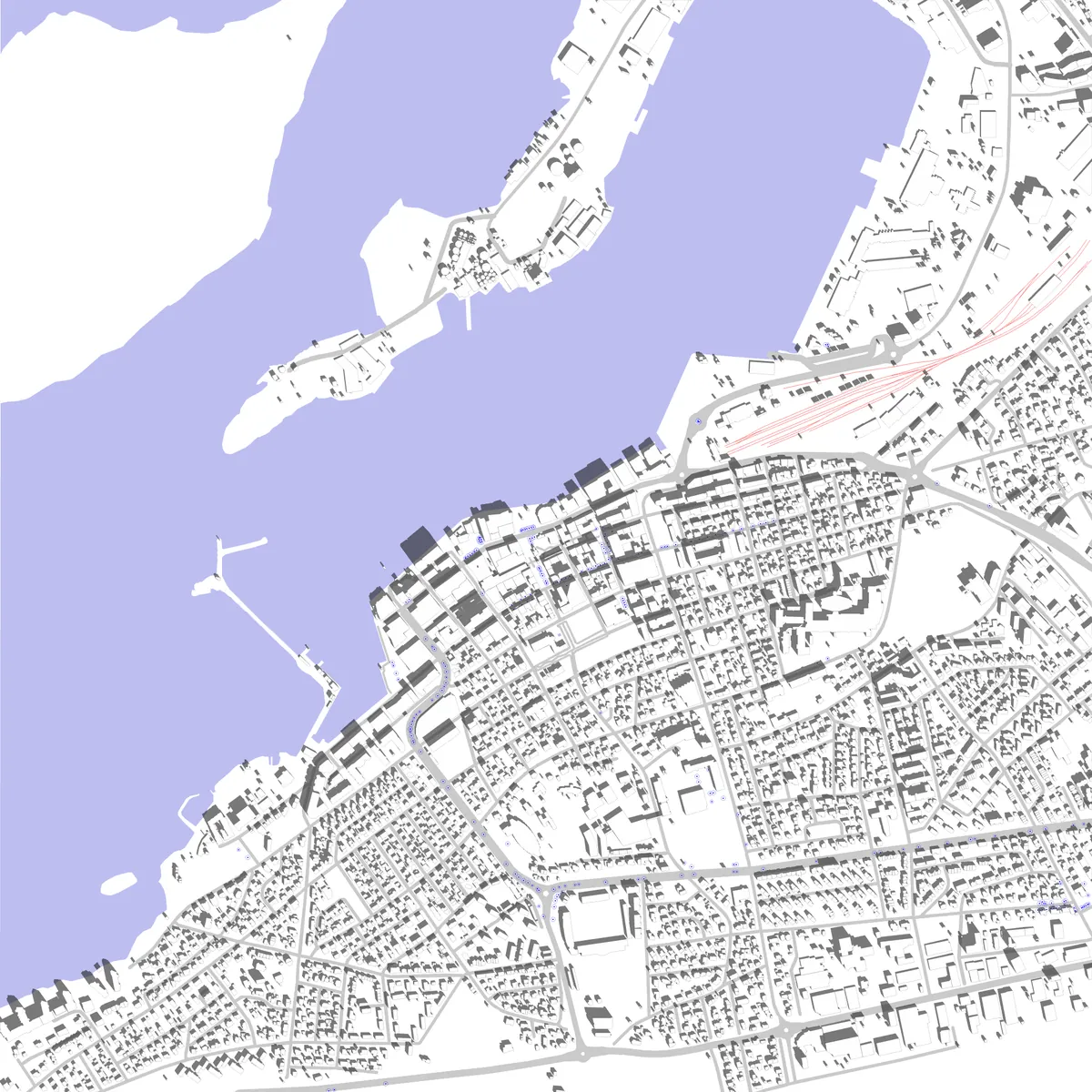 Bodø situasjonsplan (2,5 km)