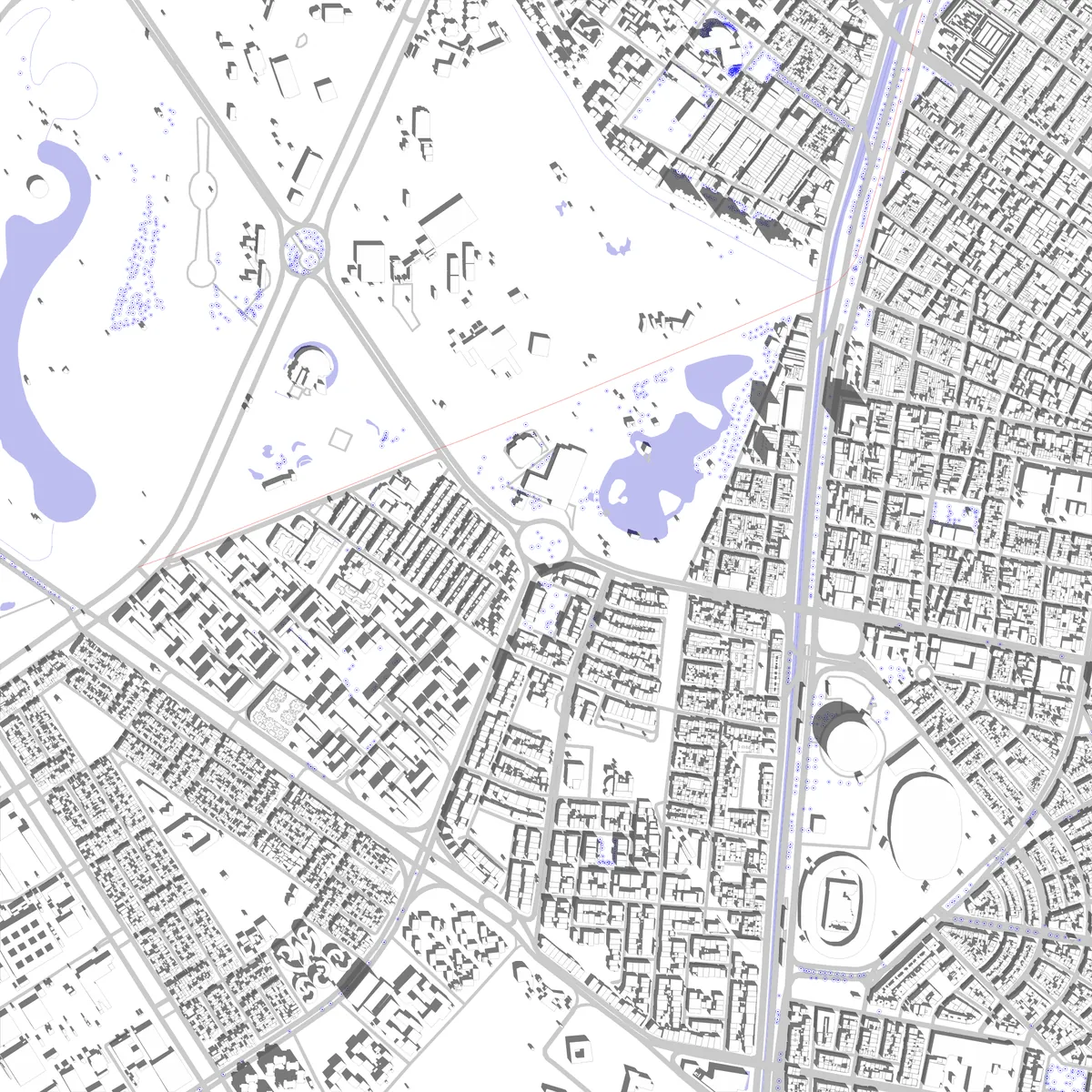 Bogotá site plan (2.5 km)
