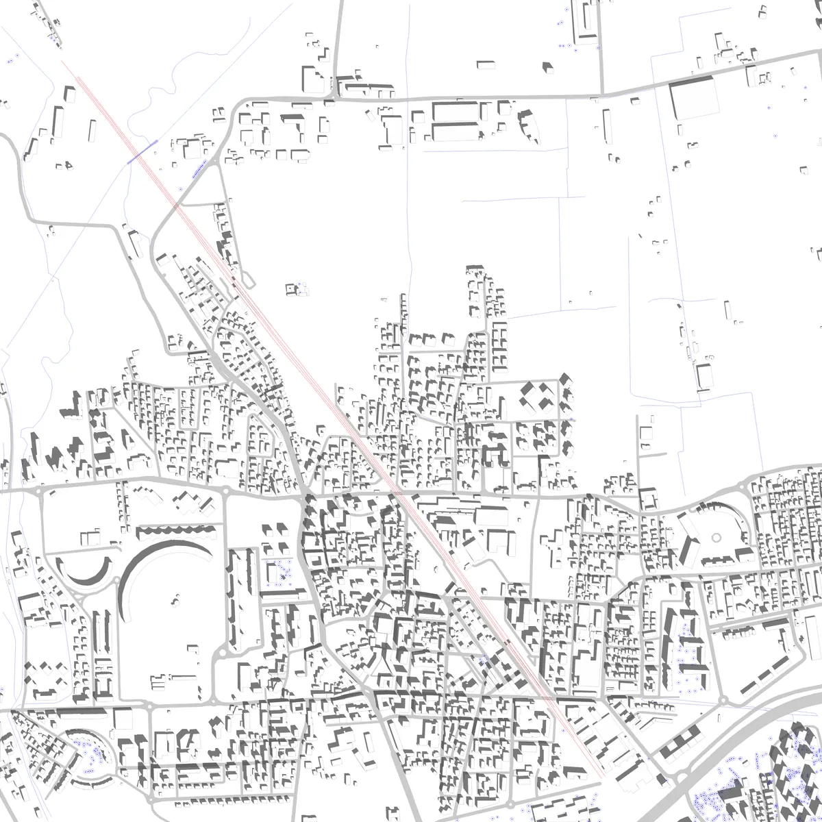 Bollate planimetria di sito (2,5 km)
