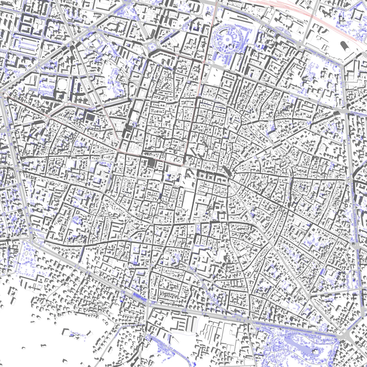 Bologna Lageplan (2,5 km)
