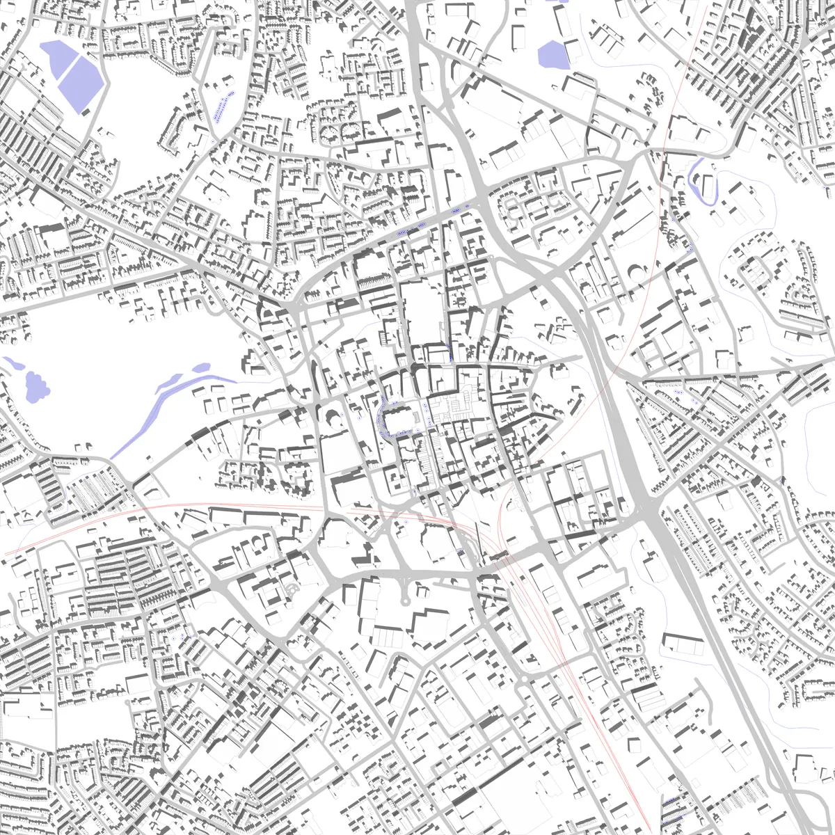 Bolton Lageplan (2,5 km)