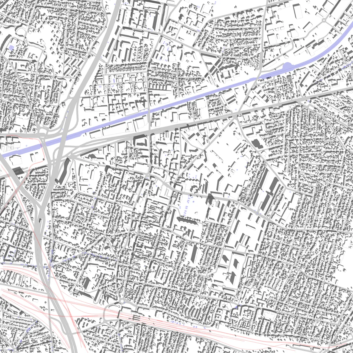 Bondy plan de situation (2,5 km)