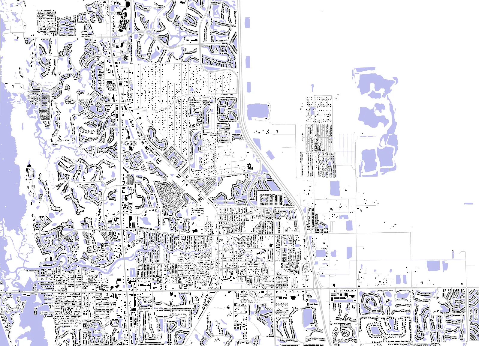 Bonita Springs figure ground plan