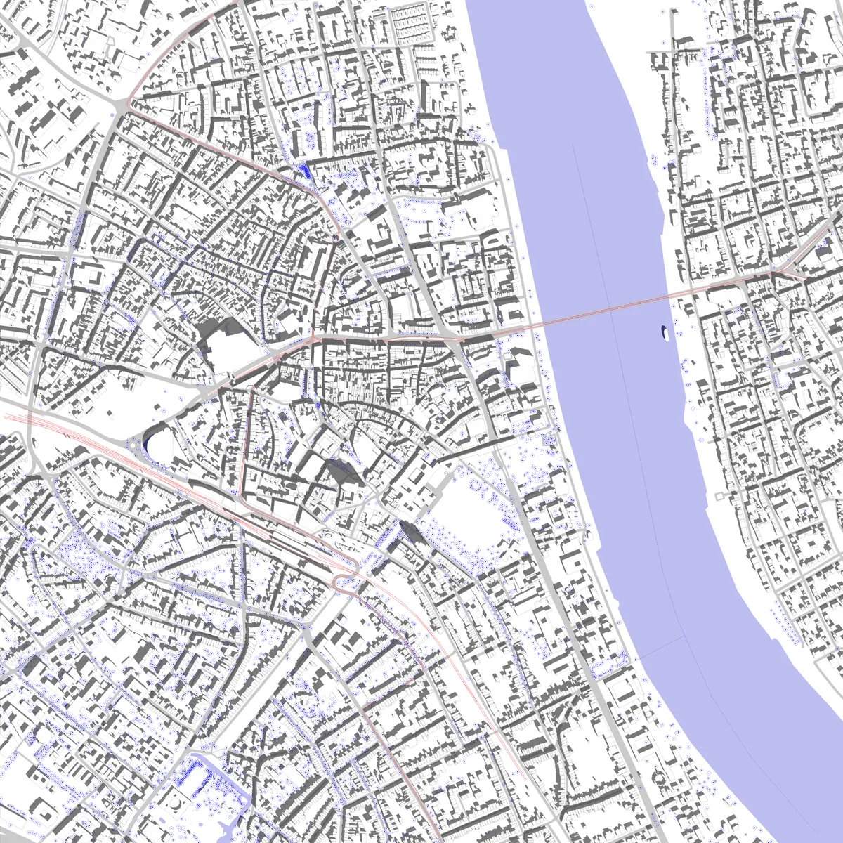 Bonn Lageplan (2,5 km)