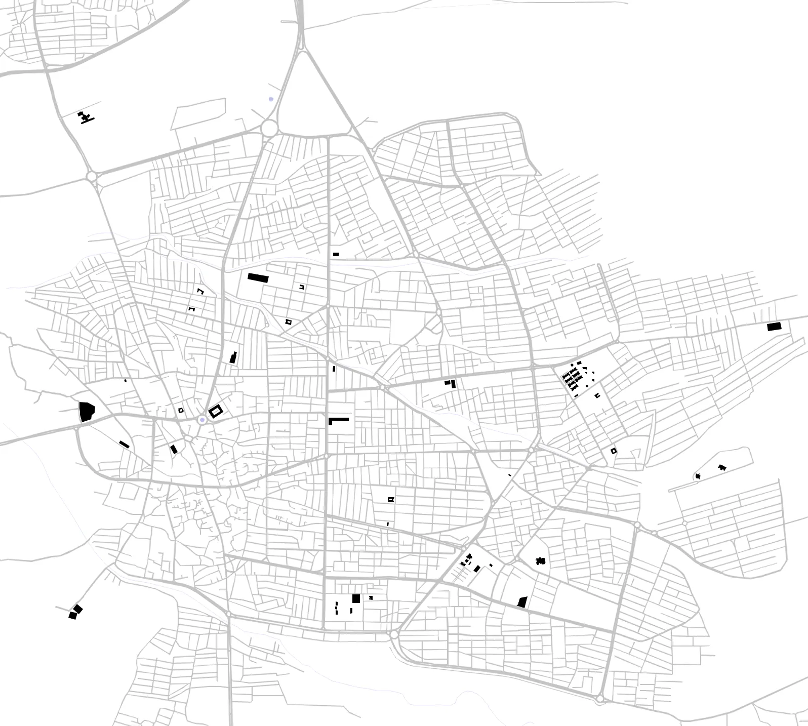 Borazjan figure ground plan