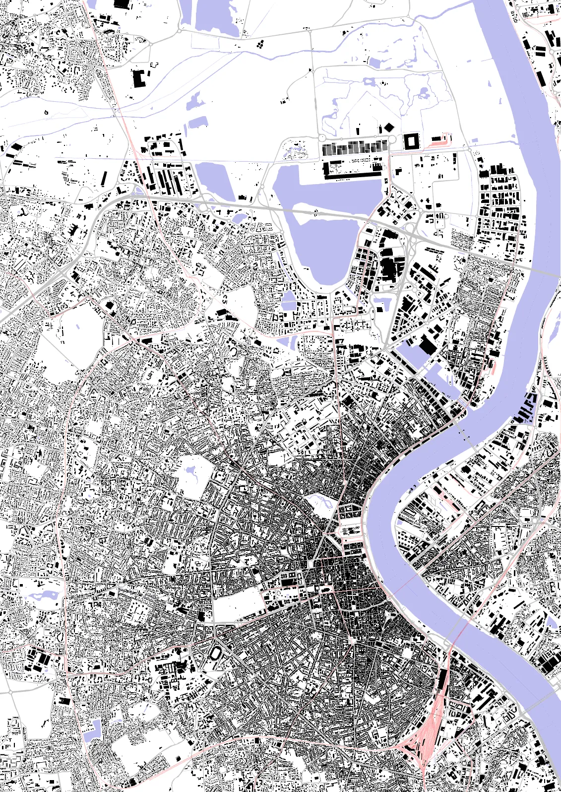 Bordeaux Schwarzplan