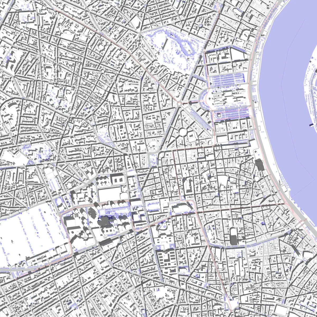 Bordeaux Lageplan (2,5 km)