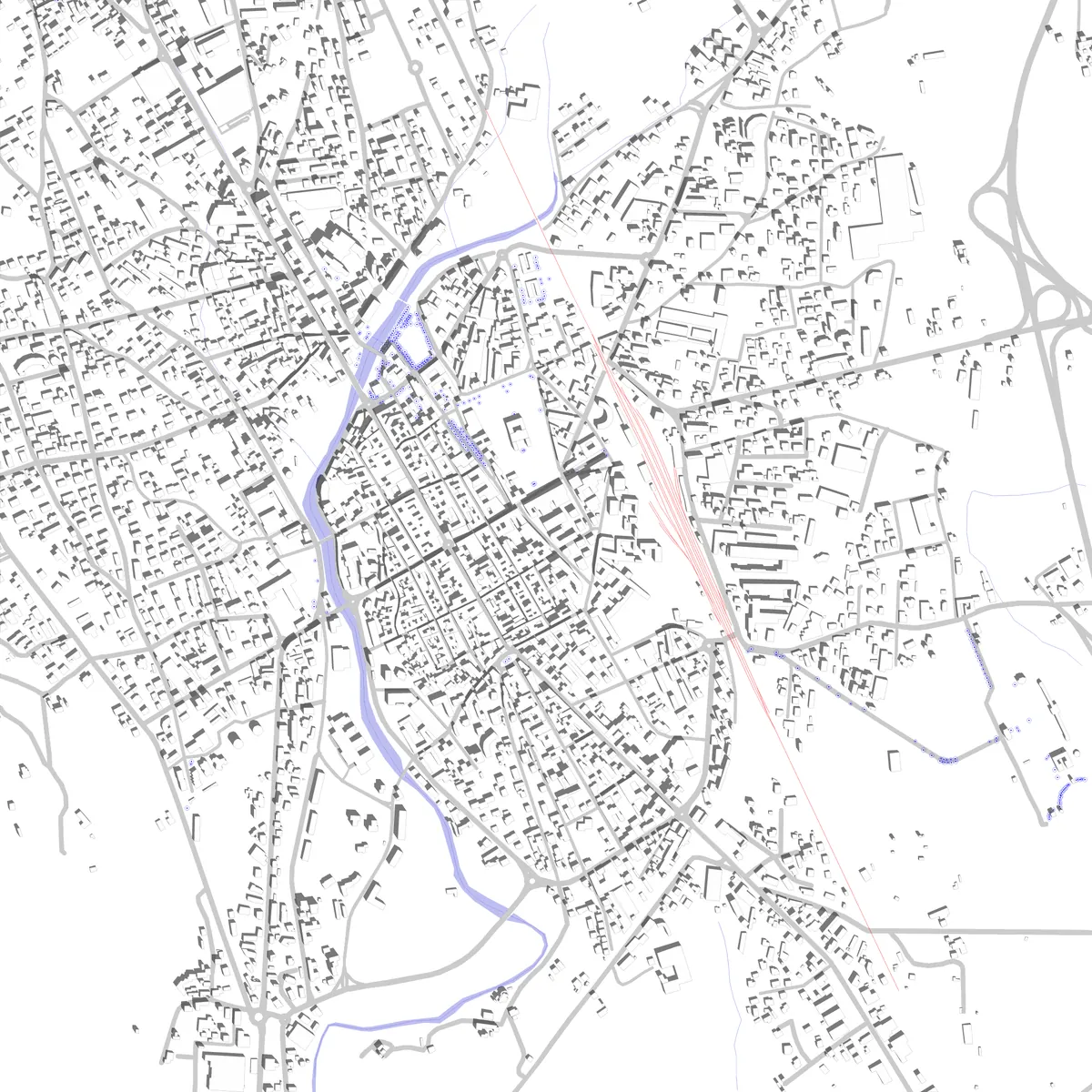 Borgomanero site plan (2.5 km)