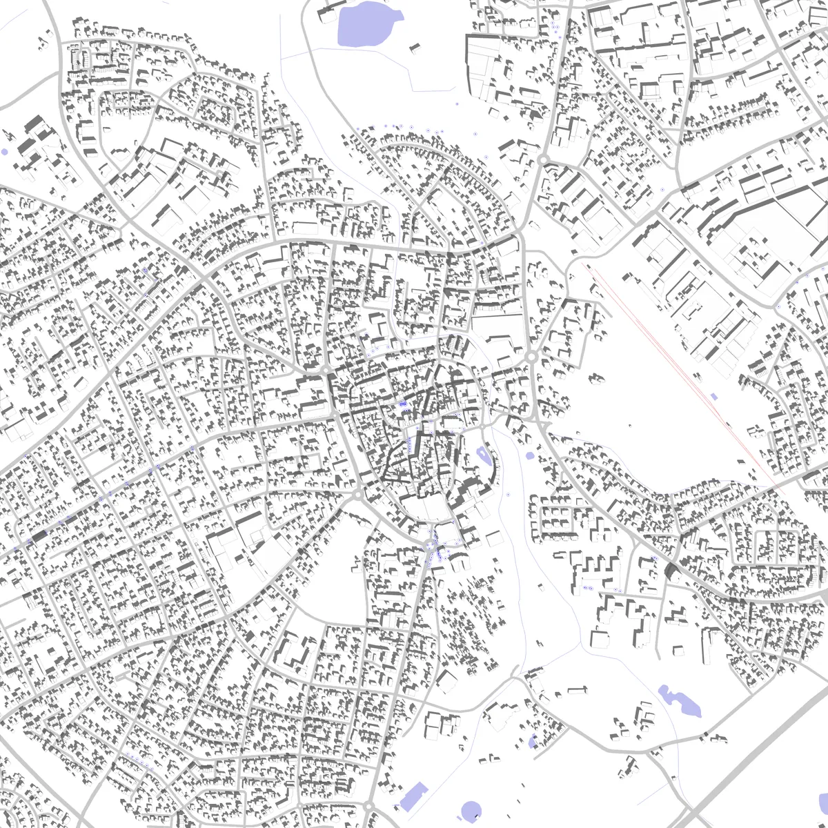 Borken Lageplan (2,5 km)