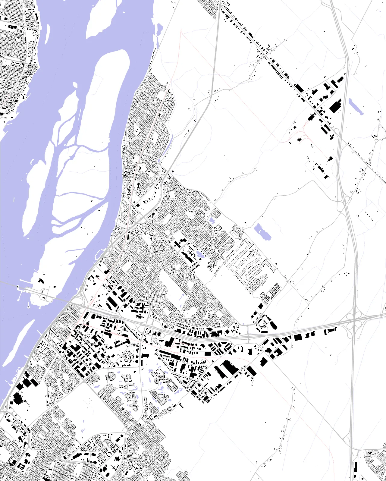 Boucherville Schwarzplan