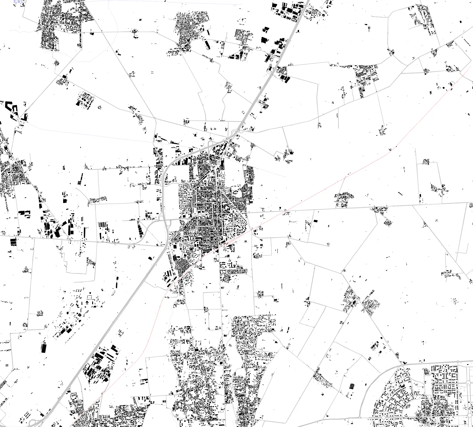 Boufarik figure ground plan