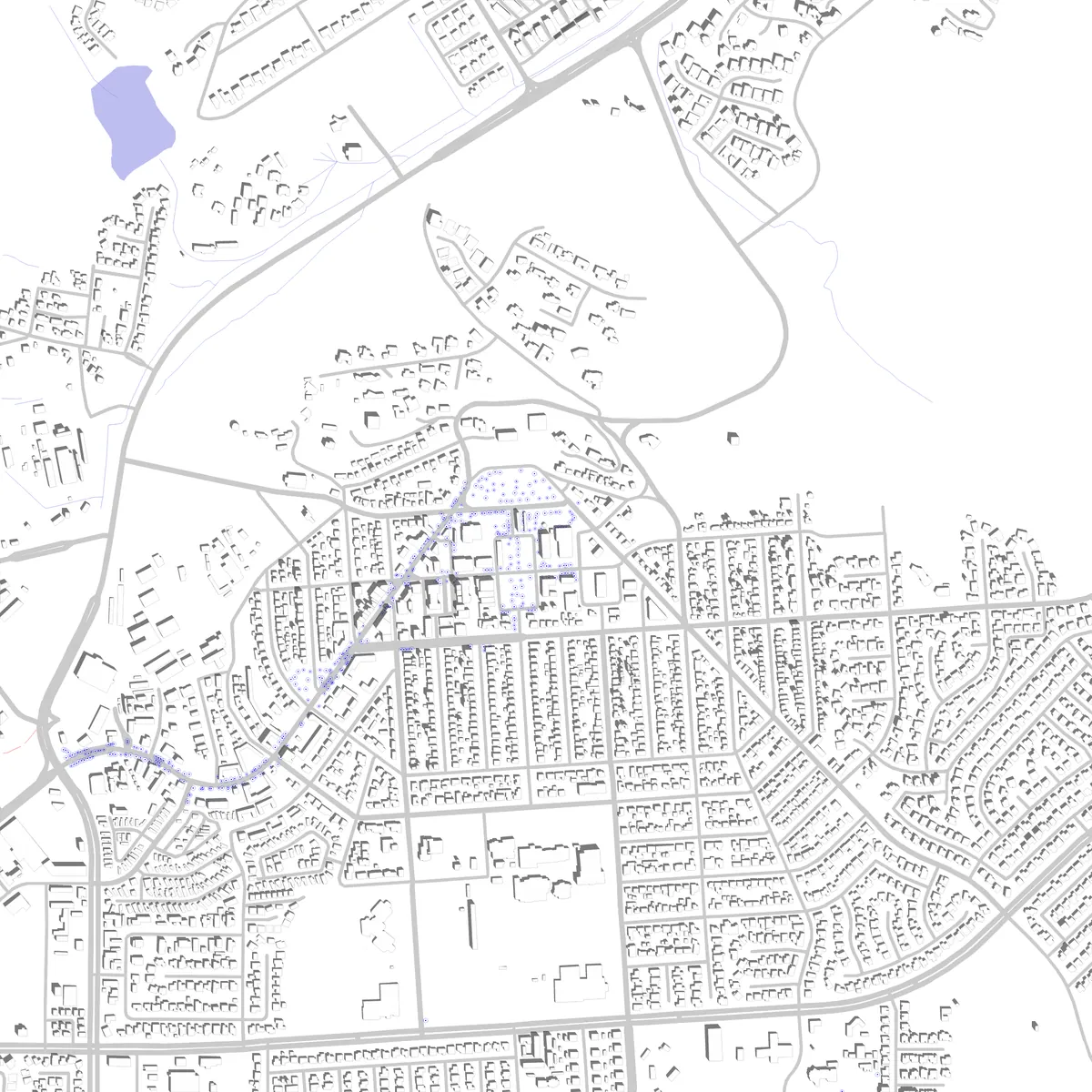 Boulder City Lageplan (2,5 km)