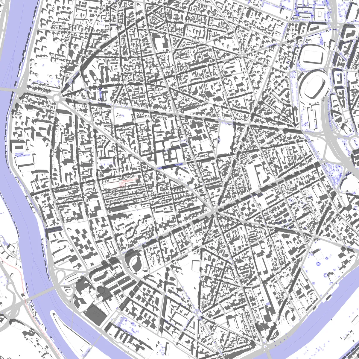 Boulogne-Billancourt Lageplan (2,5 km)