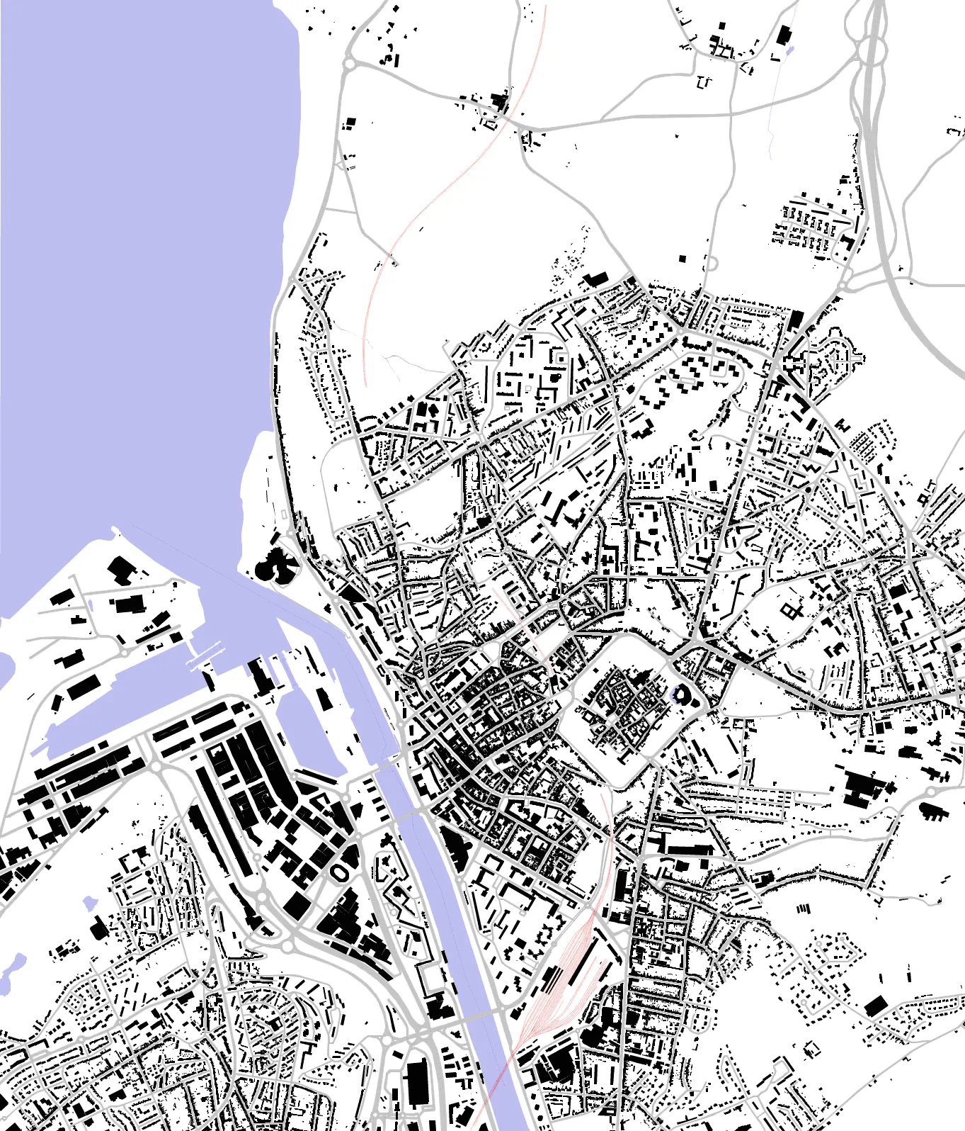 Boulogne-sur-Mer plan de masse