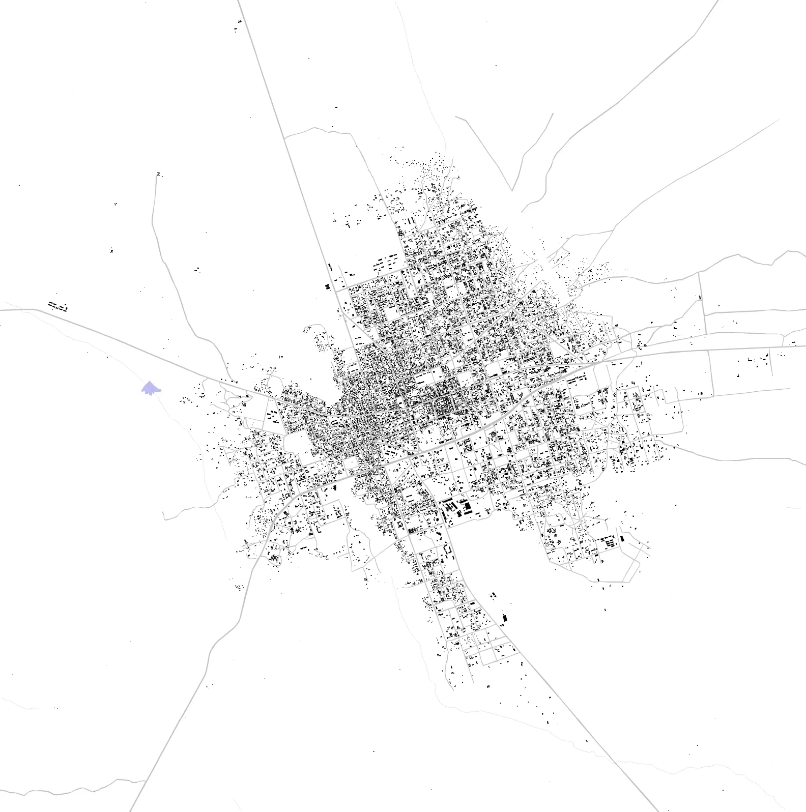 Boundiali figure ground plan