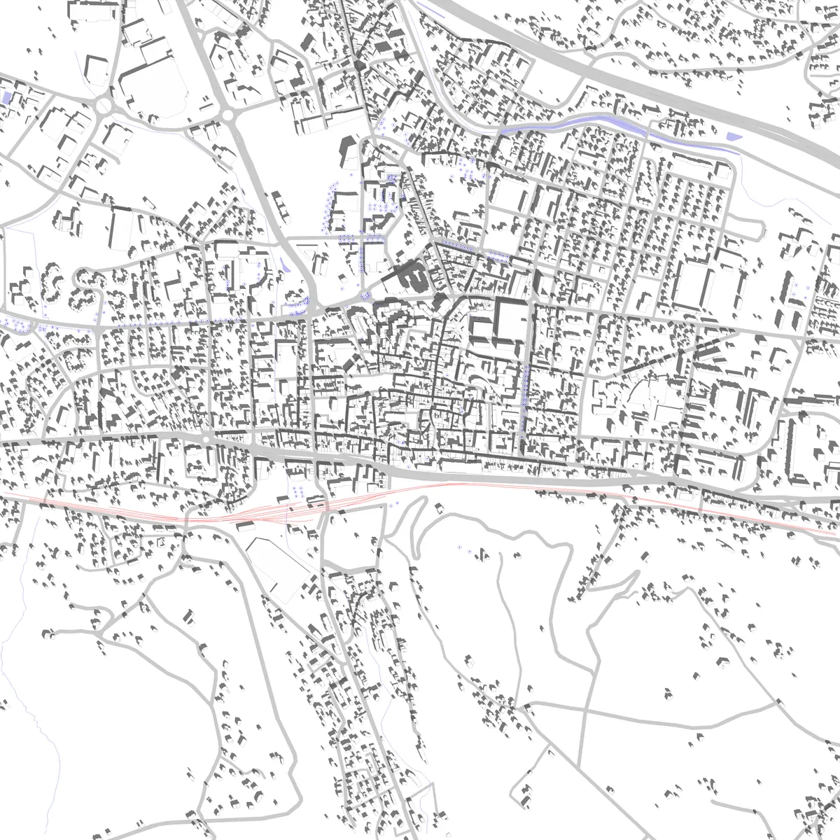 Bourgoin-Jallieu site plan (2.5 km)
