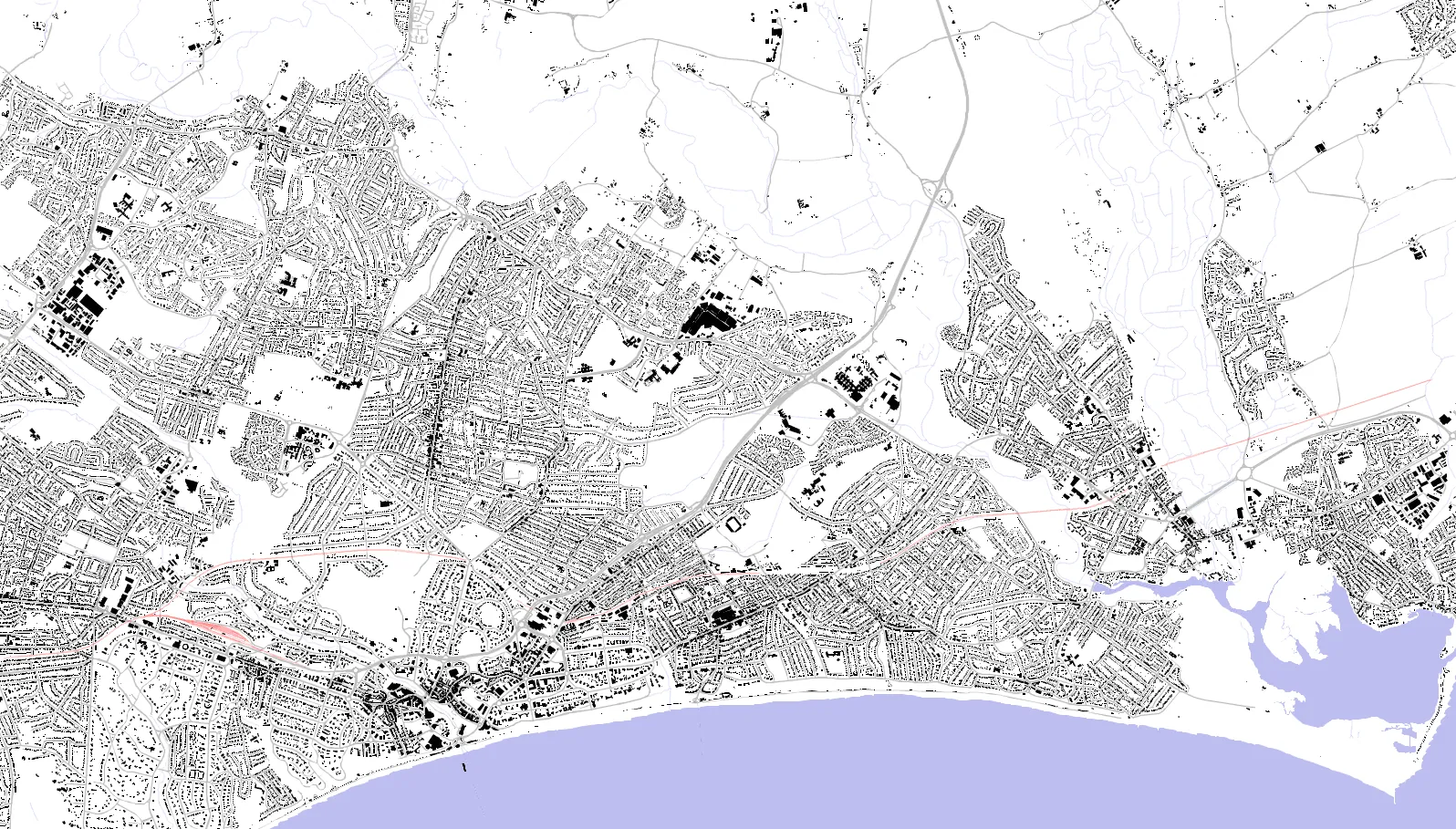 Bournemouth Schwarzplan