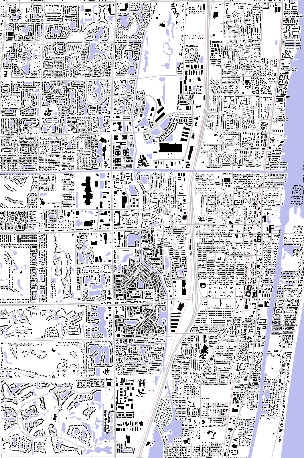 Boynton Beach figure ground plan