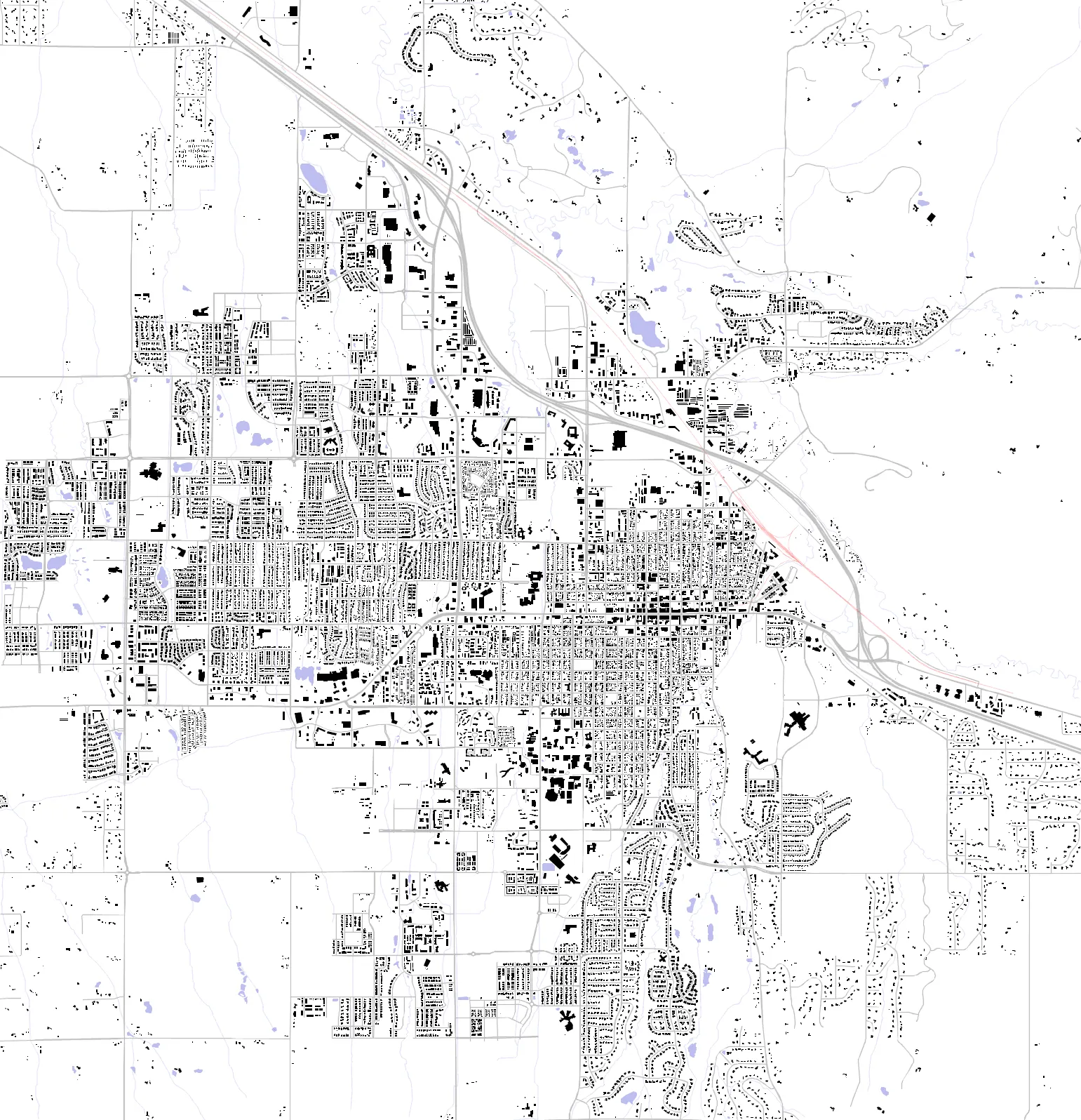Bozeman Schwarzplan