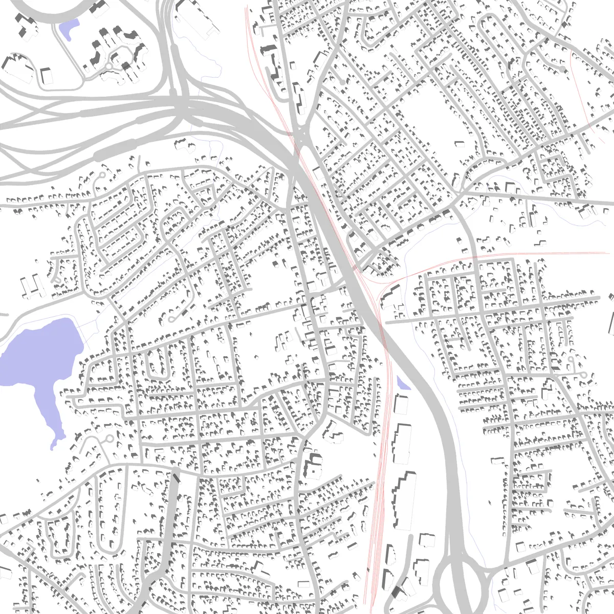 Braintree Lageplan (2,5 km)