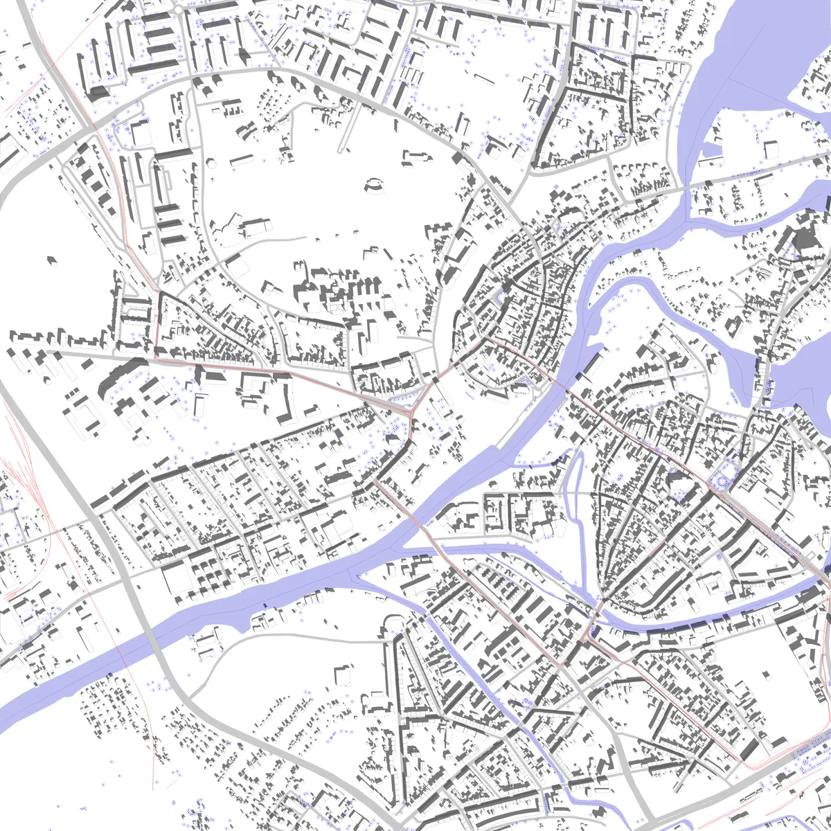 Brandenburg an der Havel Lageplan (2,5 km)