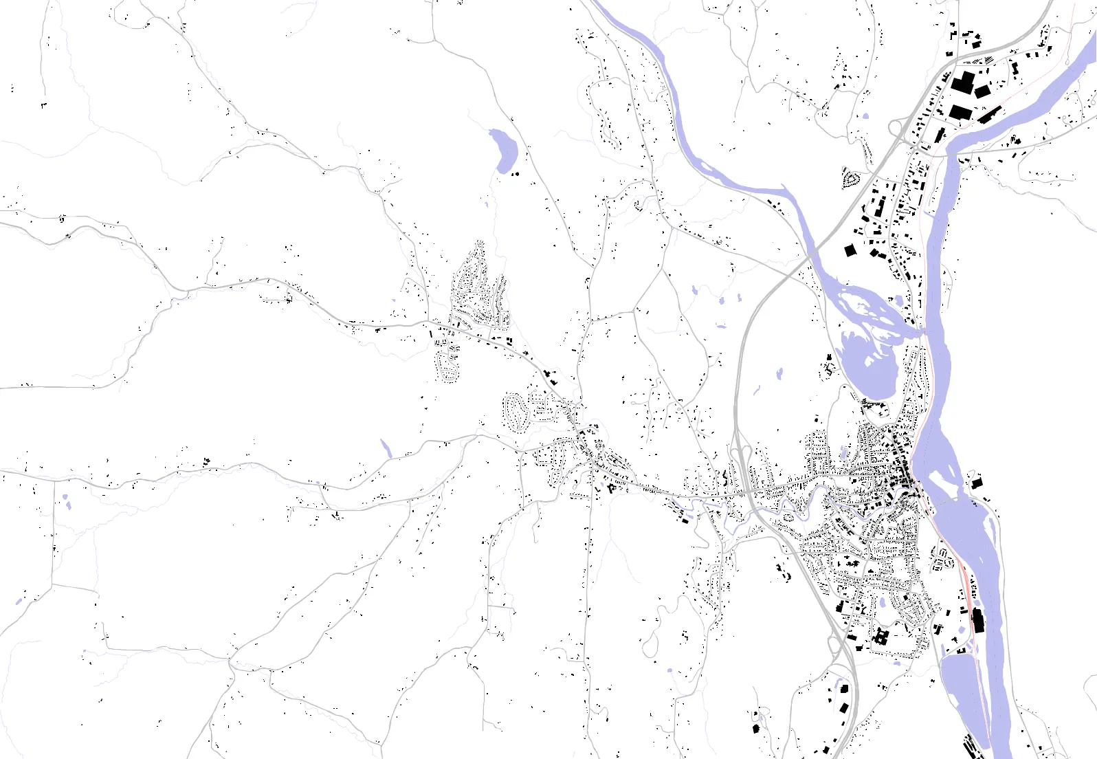 Brattleboro figure ground plan