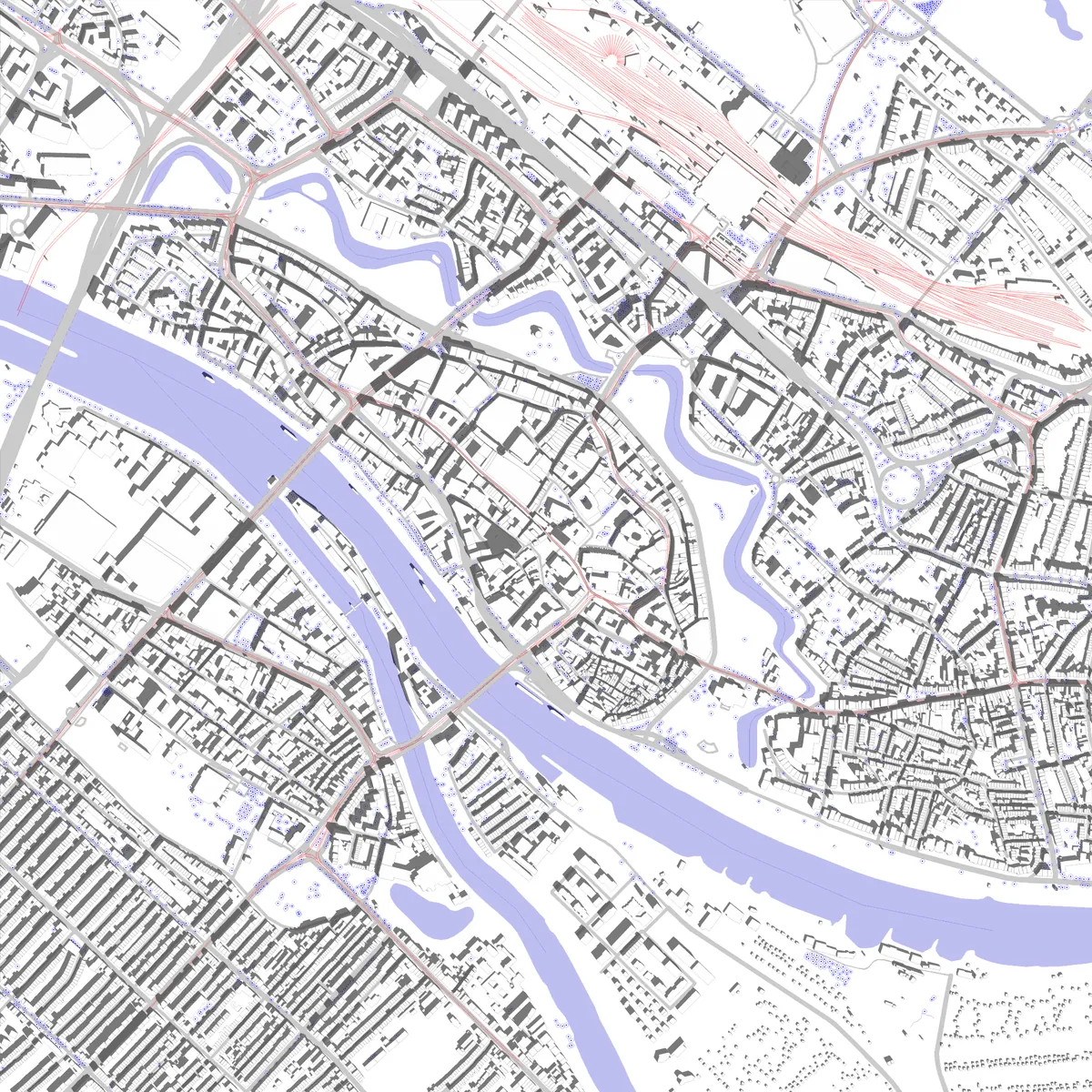 Bremen Lageplan (2,5 km)