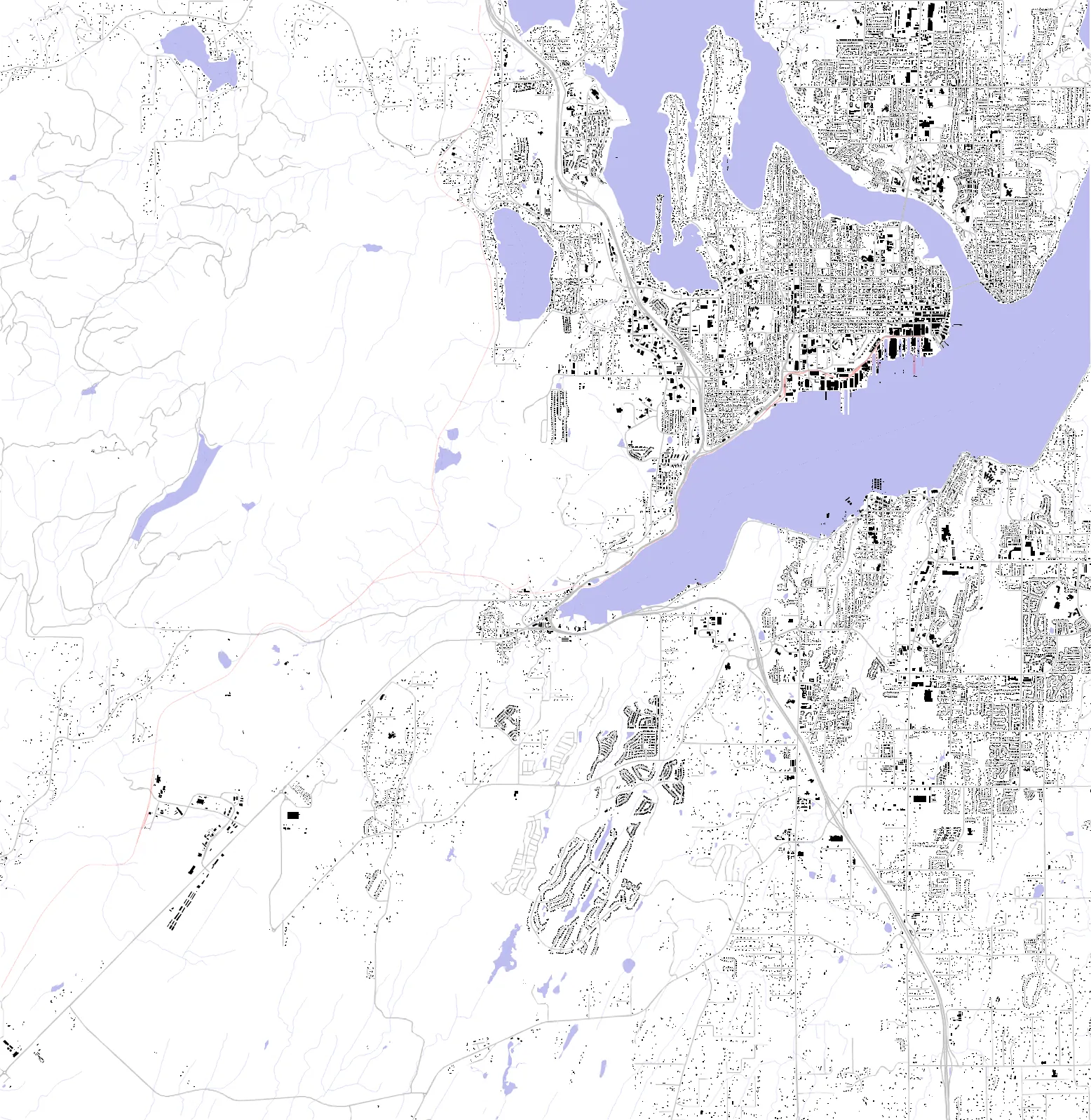 Bremerton figure ground plan