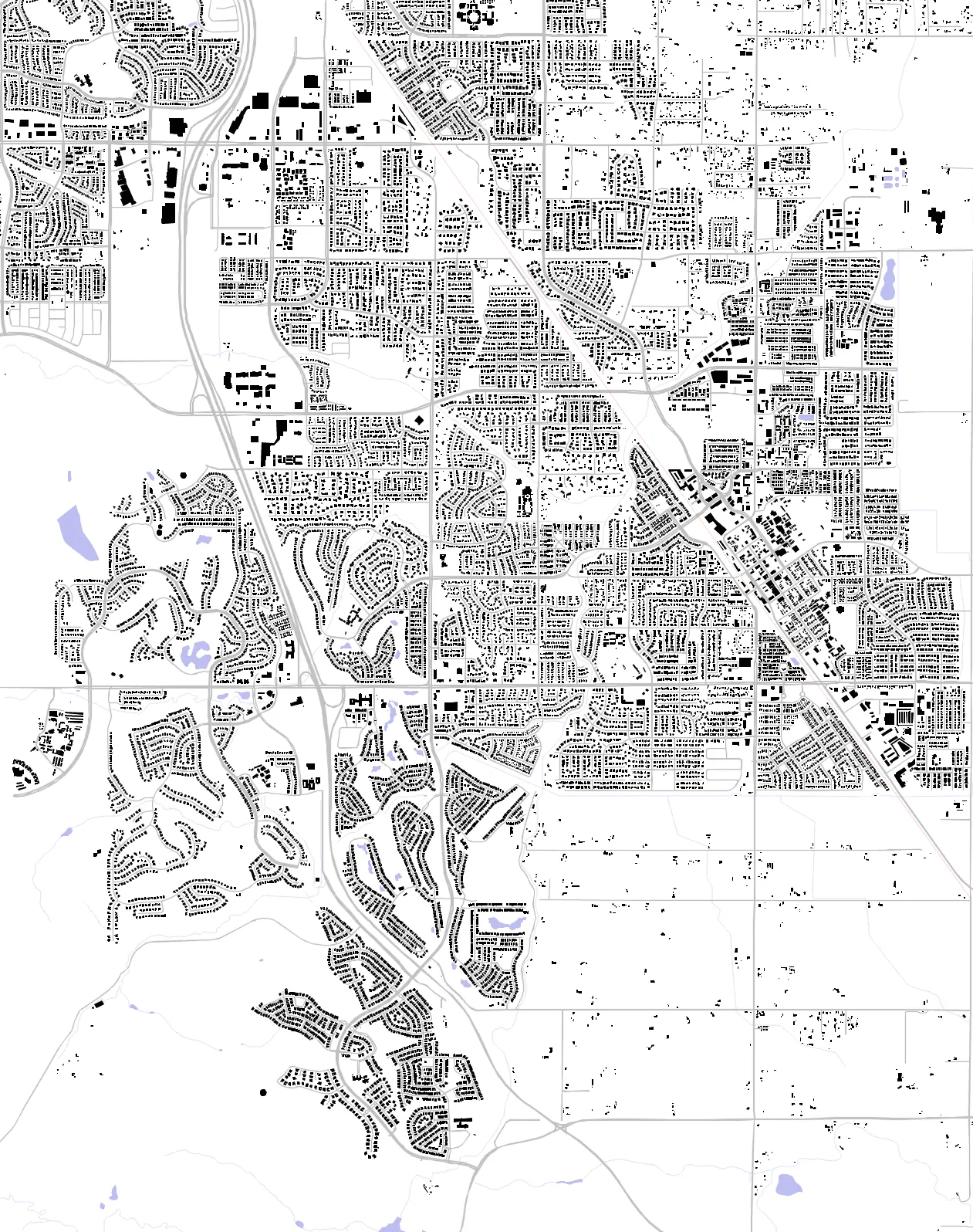 Brentwood figure ground plan