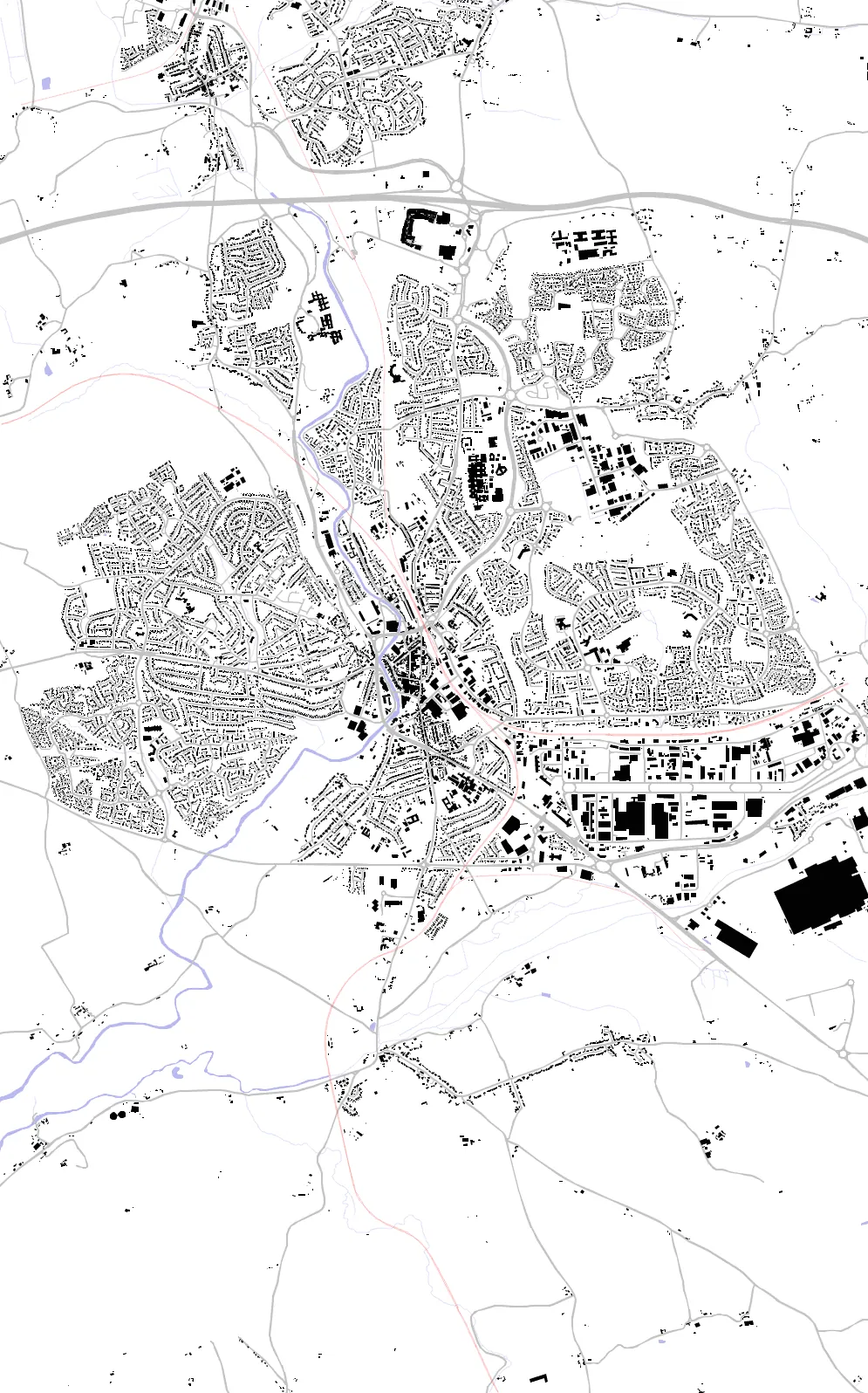 Bridgend figure ground plan
