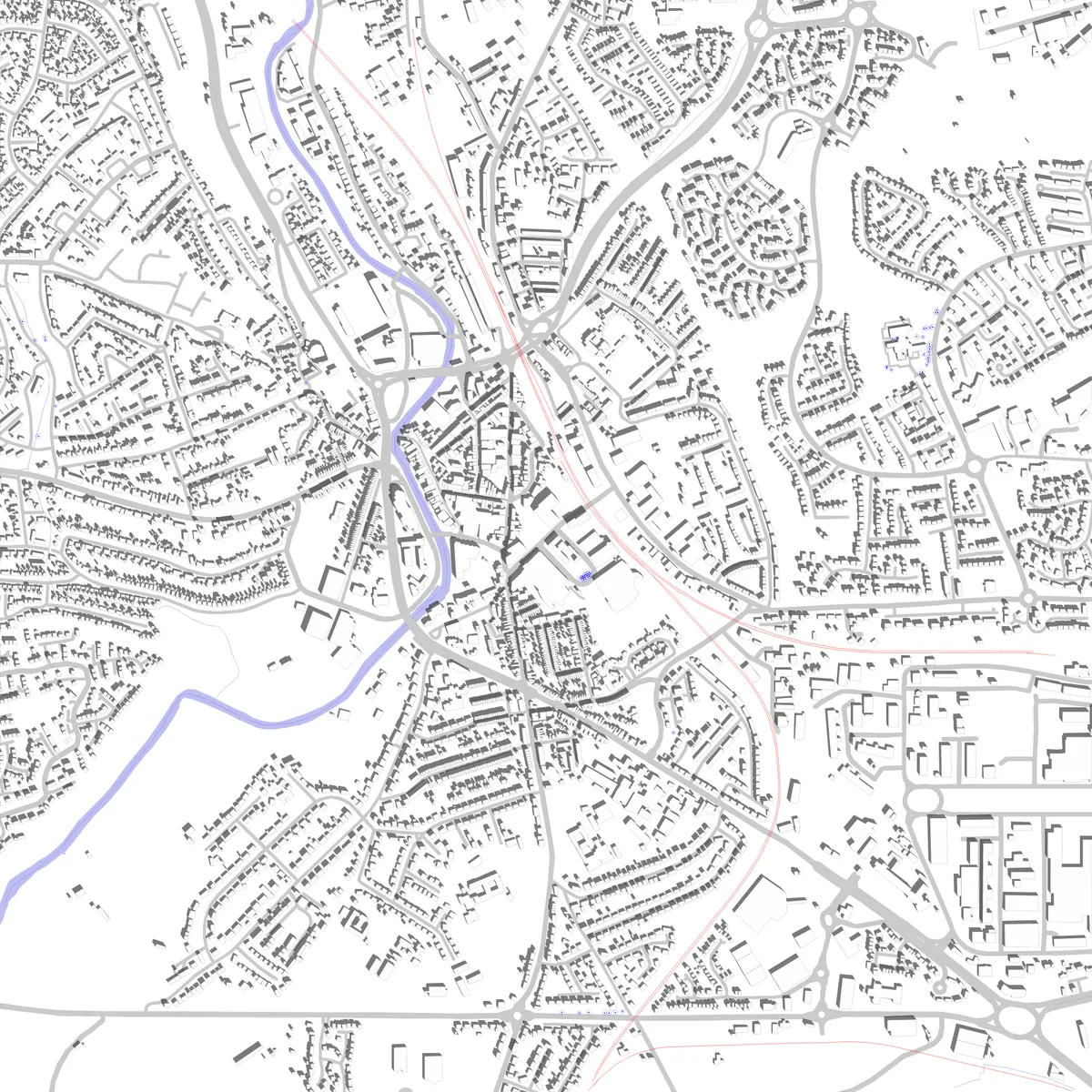 Bridgend site plan (2.5 km)