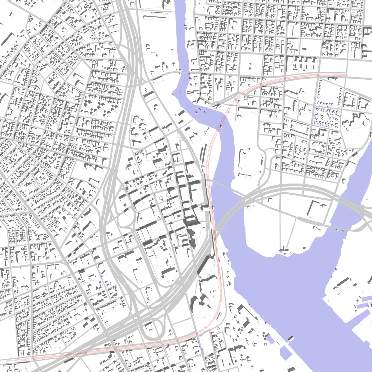 Bridgeport site plan (2.5 km)