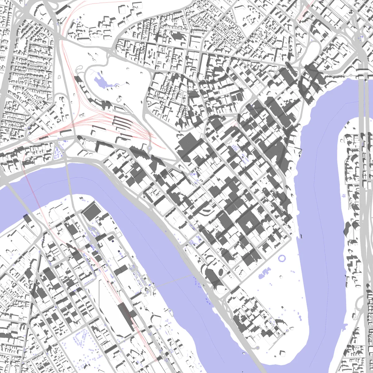 Brisbane site plan (2.5 km)