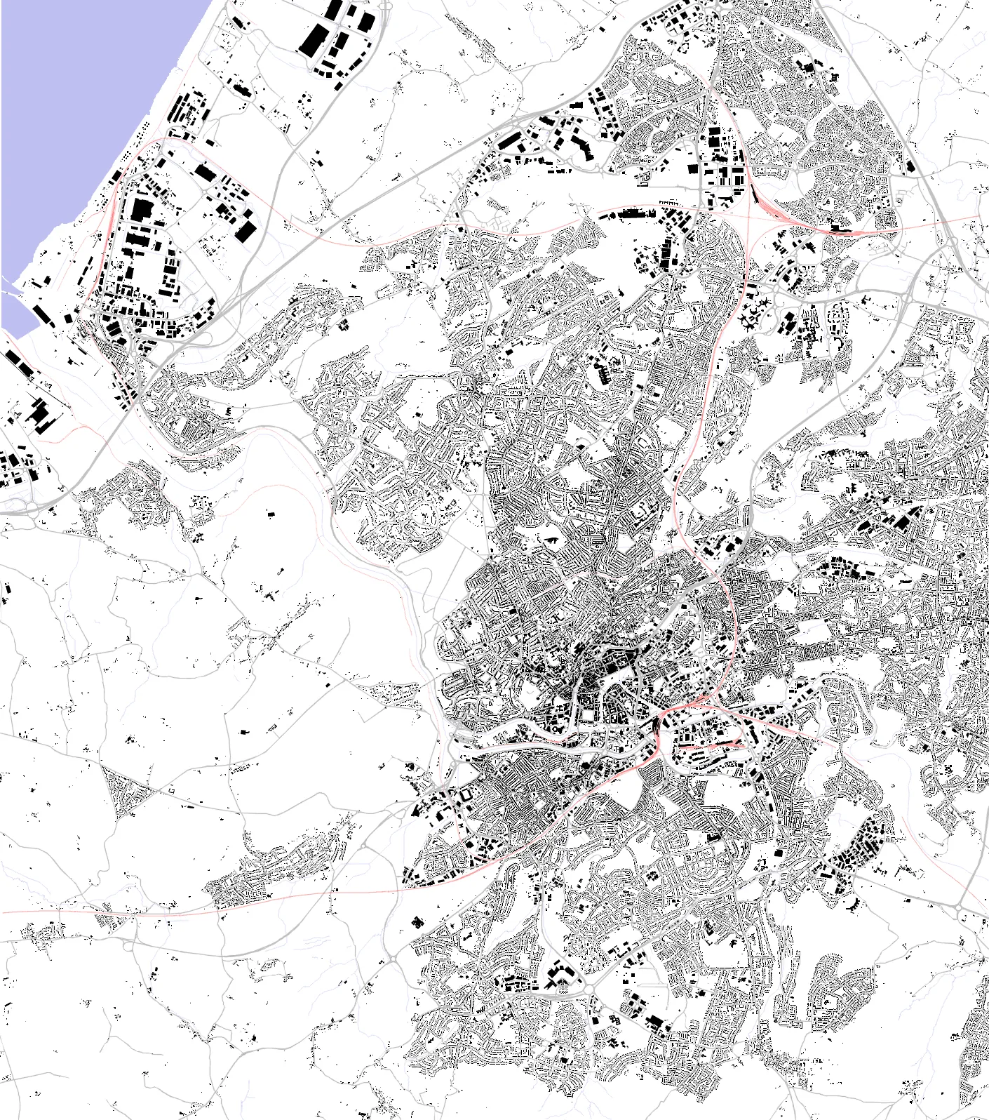 Bristol figure ground plan