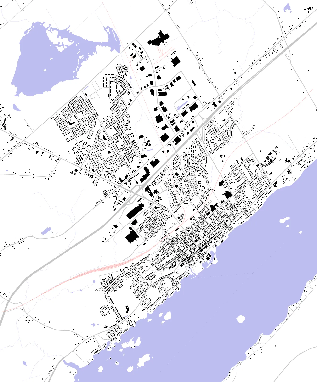 Brockville figure ground plan